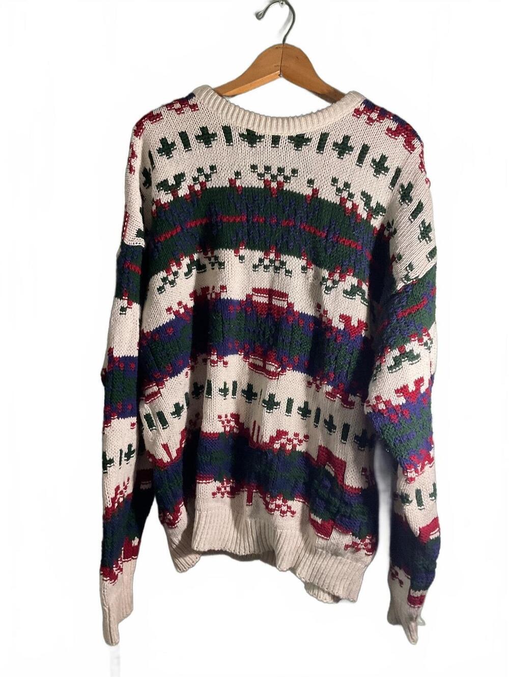 Eddie Bauer Men's Vintage Cotton Knit Sweater Size Medium